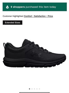 Under Armour Black Men's Low-Top Training Shoes